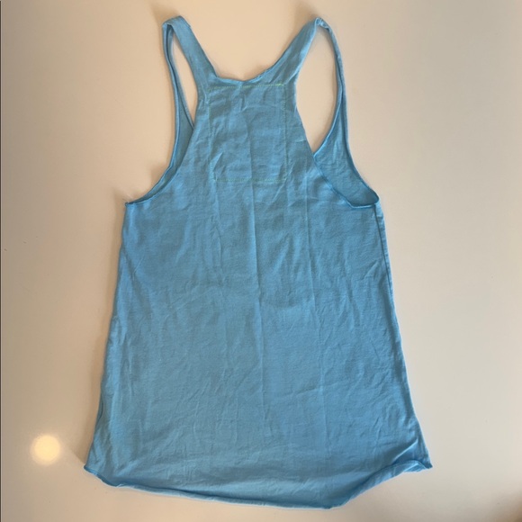 Aviator Nation Light Blue Racerback Logo Tank - Picture 2 of 3